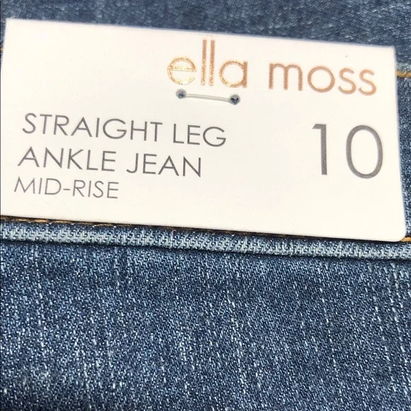 Ella Moss Deep Blue Straight Leg Jeans - Picture 5 of 6